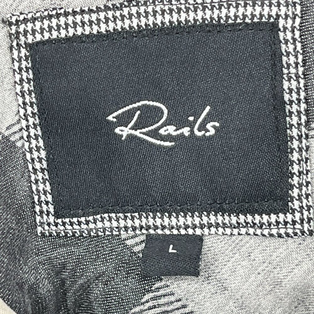 Rails Flannel Button Down Shirt Size Large Plaid … - image 4